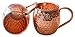 Produktbild Sir Finley Monkey Moscow Mule Becher Set (2 Stück) - 450 ml Handgefertigte und gehämmerte Kupferbecher aus 100% Kupfer - Design Fass
