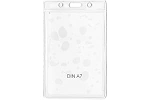 ‎TWIST4 10 x Schutz und Ausweishülle DIN A7 (74 x 105 mm Dokumente), vertikal tragbar, 10 Stück transparent - twist4® - Schnell & in TOP Qualität …