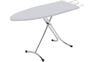 Top House Italia Relax Plus Asse da Stiro - 123x39 cm - Salvaspazio, robusto, pieghevole - Copriasse anti piega termoriflettente