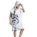 Produktbild Einfache kompakte Abdeckung Bademäntel Mikrofaser Schnell trocknend Übergroßen Strand Kapuzenhandtuch Herren Surf Poncho Wechselbare Kleidung Neoprenanzug Badetuch Bademantel Mit Kapuze Kurzarm Sand-P