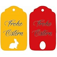 25 Geschenkanhänger Papieranhänger Tags Etiketten Frohe Ostern