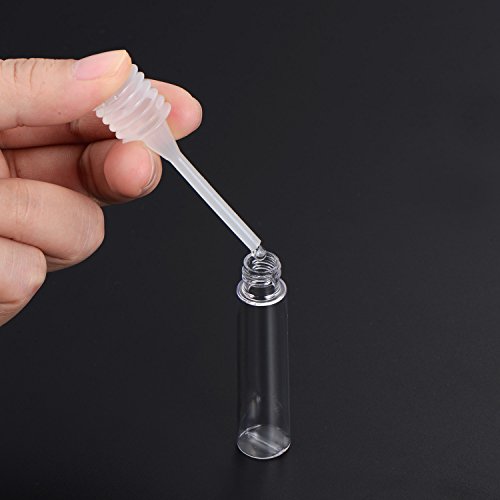 Mudder 2 Stück 7,5 ml Mascara Leerrohr Wimpertusche Rohr und 2 Stück 7 ml Leer Eyeliner Fläschchen Flasch mit Gummieinlagen - 7