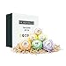The Escential Co. Bath Bomb Gift Set, Organic and Natural Bath Bomb Essential Oils Set, 6 VARIETIES AND FRAGRANCES