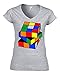 Produktbild Rubic cube old school Women's V-Neck T-Shirt Small