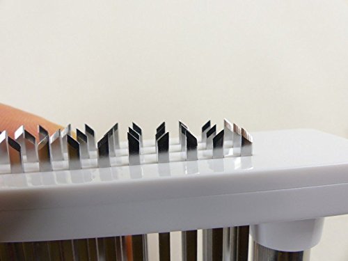 Fuxus® Steaker Fleischzartmacher Fleischhammer Fleischklopfer Fleischstecher grillen marinieren 48 scharfe Edelstahl Klingen, farbe:schwarz - 2