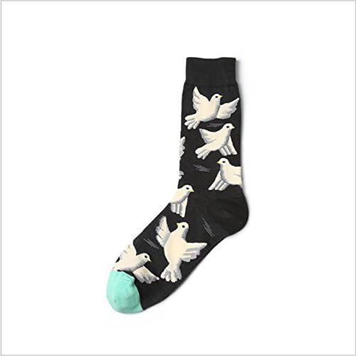 Wanglele Men And Women Couples Socks Flower Series Of Pure Cotton Socks Sweat Absorbent Breathable Deodorant Anti Friction Socks Ten Pairs,Dove,F