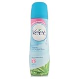 Veet Spray On Hair Removal Cream for Sensitive Skin, 150ml