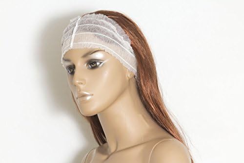 Disposable Wide Headband, White, Pack of 100 (Hairdresser)