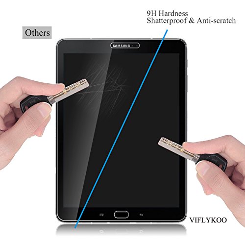 VIFLYKOO Samsung Galaxy Tab S3 9.7 Panzerglas Schutzfolie, Härtegrad 9H superdünn kratzfest HD Klar Ballistic gehärtetem Glas Displayschutzfolie für Samsung Galaxy Tab S3 9.7 - 7