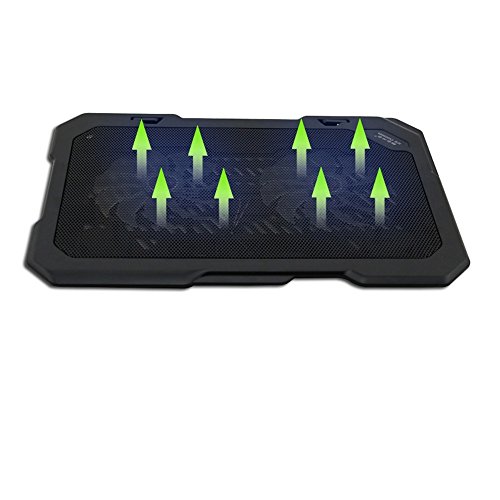 TopMate Notebook Laptop K  hler Laptop Unterlage- 2 x L  fter - 2 x Usb - 10 - 15 6  Zoll  Schwarz 