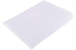 Fenteer Toile Thermocollant Blanc entoilage Coton Rigide pour Renfort Sac au Metre Largeur 100 cm - 2 mètres