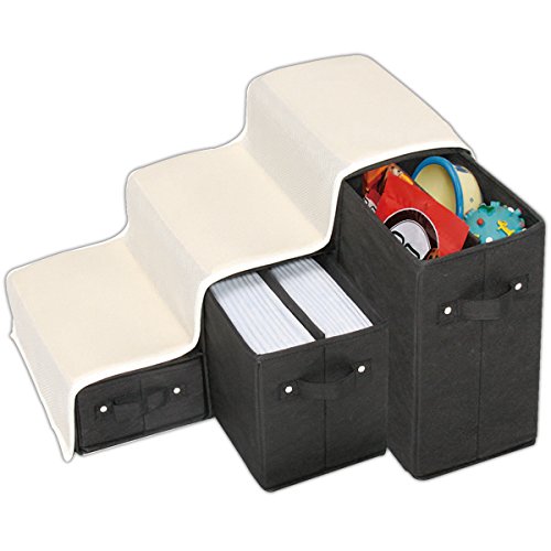 Non-Slip-Padded-Stair-Storage-Pet-Steps-SPS-55K-Black