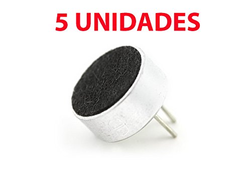 5X Micrófono de Condensador Electret 10x7mm MIC Microphone Arduino Robótica