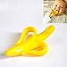 Edealing Environmentally Safe Baby Teether Teething Ring Banana Silicone Toothbrush