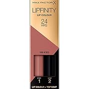 Max Factor Lipfinity Lip Colour Iced 160 – Kussechter Lippenstift mit 24h Halt ohne auszutrocknen, mit intensiver Farbabgabe, präzisem Applikator & intensiv pflegendem Gloss-Top Coat