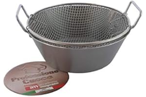 Friggitrice Professionale Cuoco con Cestello 2 manici 28 cm Accademia Mugnano