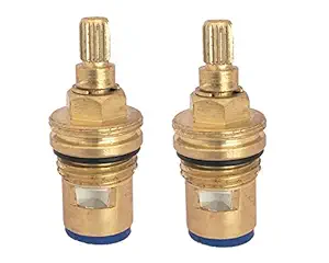 IMPODA ceramic, brass Cartridge/Quarter Turn, Golden, Brass Finish