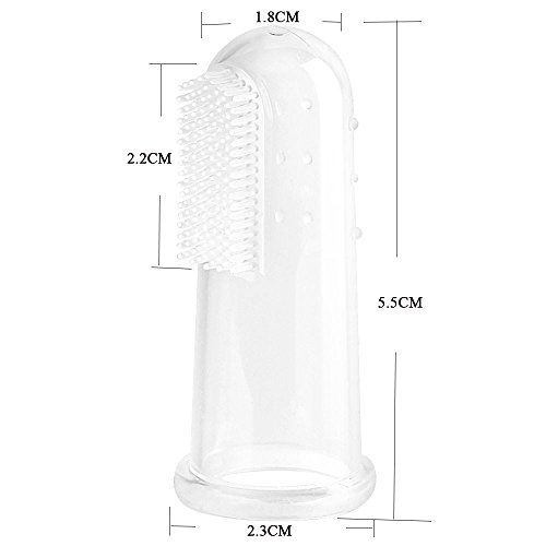 KYG 4er Baby Fingerzahnbürste Silikon Zahnbürste Set für Zähneputzen und Zahnfleischmassage mit Aufbewahrungsboxen - 2