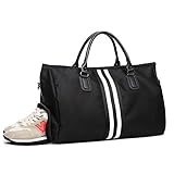 USOS MÚLTIPLES: Esta bolsa de gimnasia se puede usar como una bolsa de viaje / bandolera / bandolera / bolsa de lona. Dos correas de hombro acolchadas y duraderas pueden hacer de esta bolsa una mochila o mochila. Una correa de hombro desmontable puede convertir fácilmente la mochila en una bolsa bandolera / bandolera.