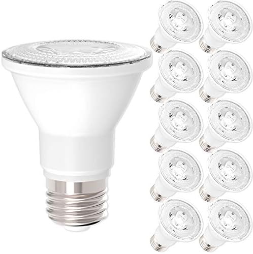 10 PACK - PAR20 LED 7 WATT (50W Equivalent), 2700K Warm White, DIMMABLE- Indoor/Outdoor Lighting, 470 Lumens, Flood Light Bulb- UL LISTED