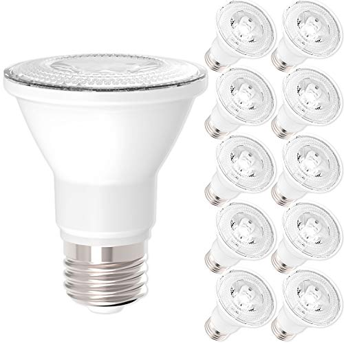 10 PACK - PAR20 LED 7 WATT (50W Equivalent), 2700K Warm White, DIMMABLE- Indoor/Outdoor Lighting, 470 Lumens, Flood Light Bulb- UL LISTED