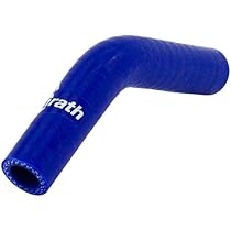Bonrath Durite Silicone Coudée 45° - Longueur 50mm, Diamètre 25mm - Bleu - Résiste Jusqu'à 180°C
