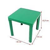 Kinder Sitzgruppe Tisch mit 2 Stühlen Kindertisch Kindermöbel Möbel Tisch Stuhl (rot) - 2