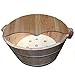 Produktbild Fußmassagegeräte Pediküre Basin Fir Barrel Fußbad Barrel Fuß Bad Eimer Abdeckung Becken Dicke Holzfuß Spa Shop Hom, C (Farbe : D, Größe : -)