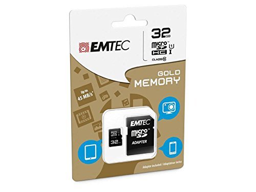 Speicherkarte 32 GB MicroSDHC Emtec Class 10 für Samsung Galaxy S4 mini I9190 I9195 , Samsung Galaxy Note1 Note 1 N7000 , Samsung Galaxy S1 I9000 , Samsung Galaxy S3 mini I8190 , Samsung Galaxy Note 4 S5 mini S3 Neo , Samsung Galaxy Ace 3 LTE S4 Active , Samsung Galaxy K Zoom S4 Zoom S4 Active , Samsung Galaxy S2 Plus S3 LTE Aktiv S , Samsung Galaxy Ace Bio E7 E5 Star 2 , Sony Xperia Tipo Dual Z3 Compact Z3 , Sony Xperia Z Z1 Go Z2 V M J Z Ultra