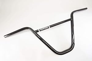 Guidons Eastern Bikes Throttle BMX en Chromoly Léger à 100% (Noir, 9.5")