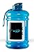 Produktbild Premium Wasserflasche 2l / gym bottle / water jug / water bottle / 2.2 Liter / Trinkflasche in blau / BPA-frei / Kraftsport Zubehör / Perfekt für Krafttraining,Fitness & Bodybuilding