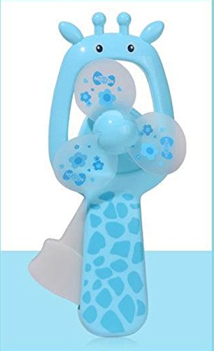 Preisvergleich Produktbild Chickwin~Sommer-SpaßBeweglicher Hand drücken Mini Handfächer Kinder Handbuch Kleine Spielzeug Fan (Blau(B))