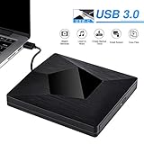 ★ Vielseitig und tragbar - Sie können unser DVD-Laufwerk verwenden, um Dateien extern zu brennen, abzuspielen und zu lesen. Diese DVD- und CD-Laufwerke sind ultradünne, leichte, tragbare und einfach zu speichernde Support-CDs, CD-Text, CD-Extra, DVD + R / RW und DVD-R / RW