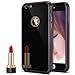 Produktbild iPhone 6S Plus / 6 Plus Hülle,iPhone 6S Plus Silikon Hülle Spiegel,Ukayfe [Full-Body 360 Coverage Protective] iPhone 6 / 6S Plus Schutzhülle 360 Grad Hülle + Panzerglas Schutzfolie,Überzug Mirror Effect Soft TPU Case Spiegel Hülle für iPhone 6 Plus / 6S Plus Handyhülle Front + Back Rundum Double Beidseitiger Stoßdämpfend Transparent TPU Silikon Schutz Schutzhülle Silikonhülle Handy Gürtel Tasche Hülle Case Cover Fall-Abdeckung Etui Bumper Schale für Apple iPhone 6 Plus/6S Plus - Schwarz