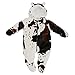 Baby Unisex Animal Print All In One Hooded Winter Snowsuit (0-3 Months) (Cow)