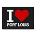 Produktbild Mousepad Classic I Love Port Louis schwarz