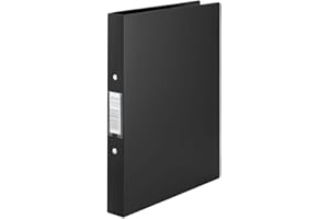 Rexel A4 Ring Binder, Black, 25 mm 2 O-Ring Diameter