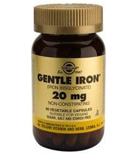 Solgar Hierro Gentle Cápsulas vegetales de 20 mg - Envase de 90