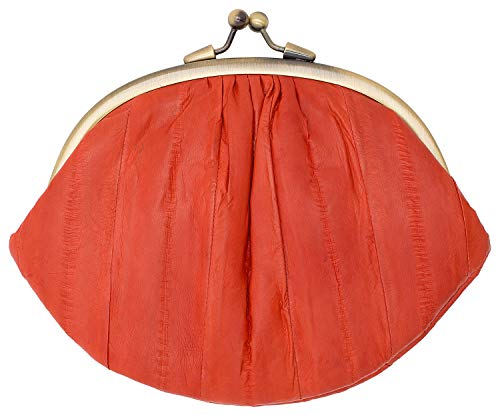 Preisvergleich Produktbild Becksöndergaard Damen Leder Geldbörse Granny korall-rot - Klassischer Geldbeutel weiches Aalleder- 11001-650