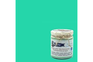 MARY PAINT Pintura Multisuperficie al agua Mate efecto Chalk 250 (Verde Caribe)