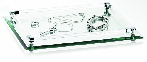 Price comparison product image Danielle Creations Mirrored Vanity Tray 20.3cm x 28cm