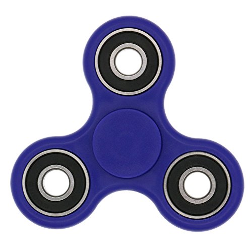 Tri Fidget Hand Finger Spinner - High Speed Great Bearings - Stress Reducer Relieves Anxiety and Boredom For Kids & Adults - Blue Tri Fidget Hand Finger Spinner - High Speed Great Bearings - Stress Reducer Relieves Anxiety and Boredom For Kids & Adults - Blue