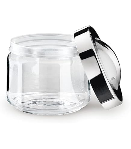 Giannini Mediterraneo Barattolo Dispensa 200 Cl – Vetro E Acciaio Inox Lucidato, Made In Italy