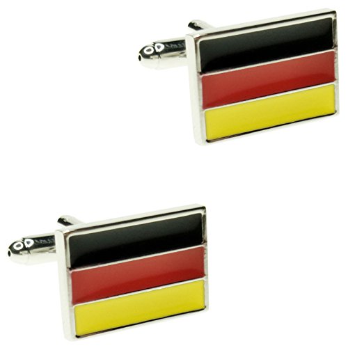 Preisvergleich Produktbild CIFIDET Deutsch Flagge Deutschland Manschettenknöpfe Fashion Herren Hemd Manschettenknöpfe mit Geschenk-Box