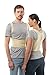 Price comparison product image Posture Corrector Back Support Belt by aHeal - Medical Orthopedic Under Clothes Back Brace Spine Corrector for Men and Women - Lower Pectoral and the Lumbar Spine Stress Relief - Size 4: 100-106 CM; 39-43" - Skin