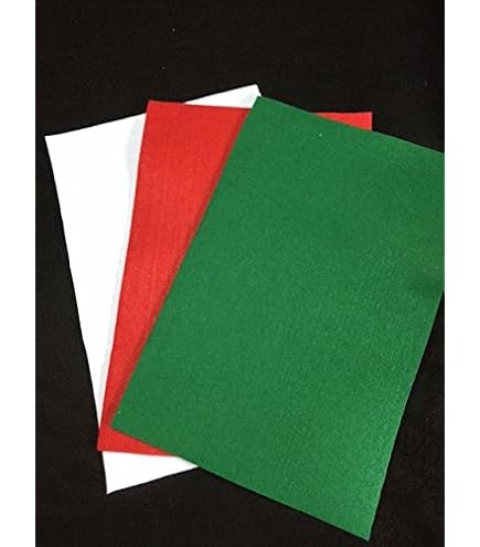 Leixi Lot De 40 Feuilles De Tissu En Feutre De Noël (20 X 30