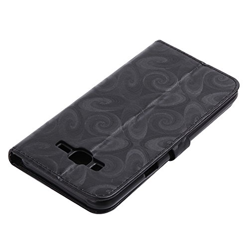 Galaxy J5 2015 Hülle,Samsung Galaxy J5(2015) Tasche,TOYYM Bling 3D Sanduhr Design with Shinny Flüssig Treibsand Flüssigkeit Schutzhülle PU Leder Flip Cover Wallet Case,Handytasche Hüllen im Bookstyle mit Stand Funktion Kartenfächer Magnetverschluss Handyhülle Etui Schale Backcover Protektiv Cover Tasche Schutztasche für Samsung Galaxy J5 2015 Version+1x Dust Plug+1x Stylus-Schwarz - 4