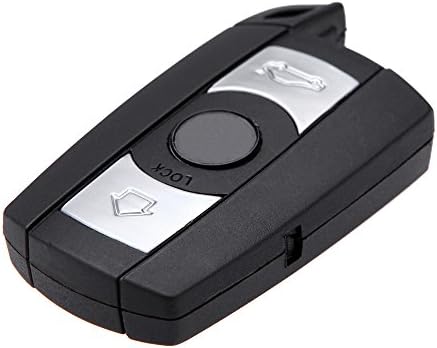 Flip Remote Key Shell Case Replacement Car Keys Blank Cover Fob 3 Buttons Black Cover for BMW 1 3 5 6 Series Key Fob X5 X6 M5 M6