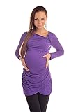 New Maternity Asymmetric Neck Top Tunic Pregnancy Size 8 10 12 14 16 18 6053 Variety of Colours