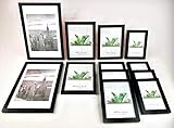 verschiedenes 12 HOLZ BILDERRAHMEN (MDF) IN SCHWARZ zum hängen oder aufstellen. Das Set enthält Rahmen in folgenden Größen: 4 x 10x15 cm, 4 x 13x18 cm , 2 x 15x20 cm, 2 x 20x30 cm